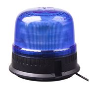 Obrázek LED maják, 12-24V, 24xLED modrý, magnet, ECE R65