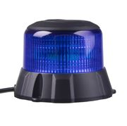 Obrázek Robustní modrý LED maják, černý hliník, 48W, ECE R65