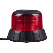Obrázek Robustní červený LED maják, černý hliník, 48W, ECE R65
