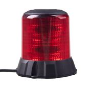 Obrázek Robustní červený LED maják, černý hliník, 96W, ECE R65