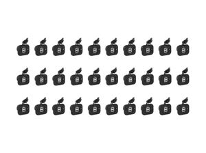 Obrázek z Balení 20ks 2x USB nabíječka (zásuvka) voděodolná do panelu 