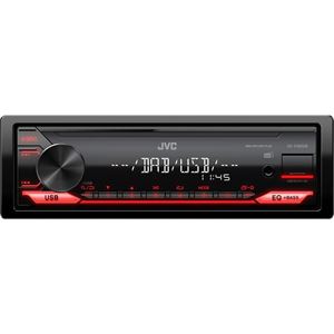 Obrázek z JVC DAB+ / FM autorádio bez mechaniky/USB/AUX/červené podsvícení/odnímatelný panel 