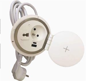 Obrázek z IN Zapuštěná zásuv., Qi nabíj. USB A + C 