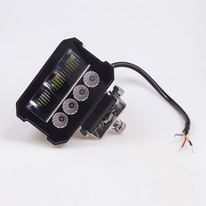 Obrázek z LED maják, 12-24V, 16xLED oranžový, magnet 