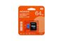 Obrázek z Pametova karta ADATA 64GB + adapter SD 