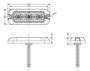 Obrázek z PREDATOR 3x4W LED, 12-24V, oranžový, ECE R65 