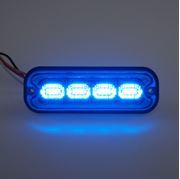 Obrázek PREDATOR 4x4W LED, 12-24V, modrý, ECE R10