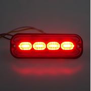 Obrázek PREDATOR 4x4W LED, 12-24V, červený, ECE R10