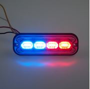 Obrázek PREDATOR 4x4W LED, 12-24V, červeno-modrý, ECE R10