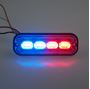 Obrázek z PREDATOR 4x4W LED, 12-24V, červeno-modrý, ECE R10 