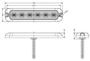 Obrázek z PREDATOR 6x4W LED, 12-24V, modrý, ECE R65 