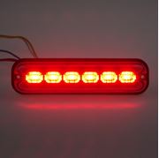 Obrázek PREDATOR 6x4W LED, 12-24V, červený, ECE R10