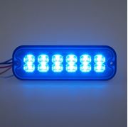 Obrázek PREDATOR 12x4W LED, 12-24V, modrý, ECE R10