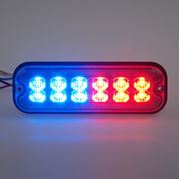 Obrázek PREDATOR 12x4W LED, 12-24V, červeno-modrý, ECE R10