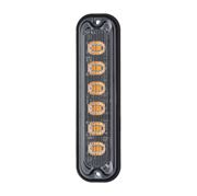 Obrázek PREDATOR 6x4W LED vertikální, 12-24V, oranžový, ECE R65