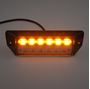 Obrázek z PREDATOR oranžový 6x2W + pracovní světlo, 12-24V, černý, ECE R65 