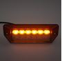 Obrázek z PREDATOR oranžový 6x2W + pracovní světlo, 12-24V, červený, ECE R65 