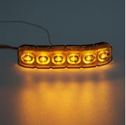 Obrázek PROFI silikonové ohebné výstražné LED světlo vnější, oranžové, 12-24V, ECE R65