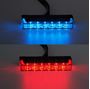 Obrázek z PROFI SLIM výstražné LED světlo vnější, do mřížky, červeno-modré, 12-24V, ECE R10 