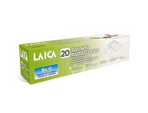 Obrázek z Laica sáčky do vakuovačky s ventilem 22 a 26 x34cm set 20ks VT3521 