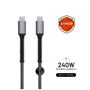 Obrázek z Fixed kabel USB-C/C 1.2m FIXDA-CC12-GR 
