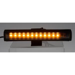 Obrázek z Gumové výstražné LED světlo vnější, oranžové, 12V, 150mm 