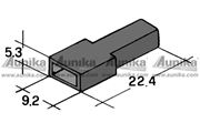 Obrázek Kryt dutinky 6,3mm černý
