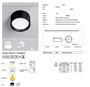 Obrázek z LED světlo kulaté 18W, ø148mm, 4000K 
