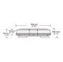 Obrázek z Rampa červená, 32LEDx3W, magnet, 12-24V, 200mm, ECE R10 