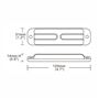 Obrázek z LINEAR LED 6x5W LED, 12-24V, červený, ECE R10 