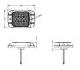 Obrázek z PREDATOR 4x3W LED, 12-24V, modrý, ECE R65 