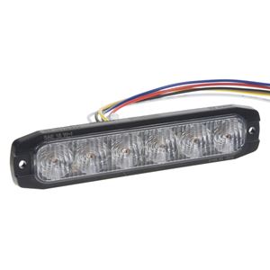 Obrázek z 2x PROFI SLIM výstražné LED světlo vnější, červené+modré, 12-24V, ECE R65 