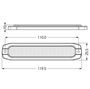 Obrázek z 2x PROFI SLIM výstražné LED světlo vnější, červené+modré, 12-24V, ECE R65 