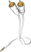 Obrázek InAkustik 671828 Kabel 3,5 mm 2x cinch