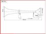 Obrázek z 1-tónová fanfára 180mm, 12V s kompresorem 