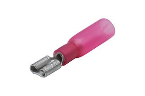 Obrázek z Poloizolovany konektor 4,8mm se smrst. trubici 