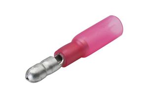 Obrázek z Izolovany konektor 4mm se smrst. trubici 