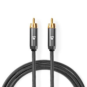 Obrázek z Nedis (HQ) vysoce kvalitní kabel 1xRCA - 1xRCA (pro Subwoofer) 5m 