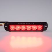 Obrázek PROFI výstražné LED světlo vnější, červené, 12-24V, ECE R65