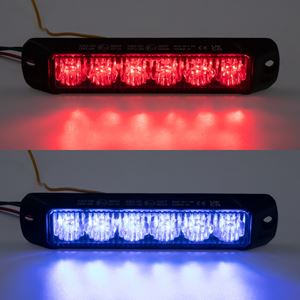 Obrázek z PROFI výstražné LED světlo vnější, červeno-modré, 12-24V, ECE R65 