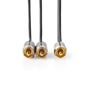 Obrázek z Nedis (HQ) vysoce kvalitní kabel 1xRCA - 2xRCA (pro Subwoofer) 3m 