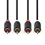 Obrázek z Nedis (HQ) propojovací kabel 2xRCA - 2xRCA 5m 