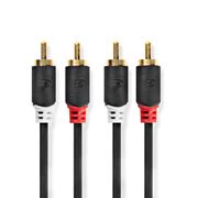 Obrázek Nedis (HQ) propojovací kabel 2xRCA - 2xRCA 1m