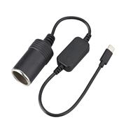 Obrázek Redukce s měničem napětí USB-C/CL zásuvka (autozapalovač) - 5V/12V, 1A
