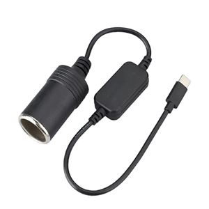 Obrázek z Redukce s měničem napětí USB-C/CL zásuvka (autozapalovač) - 5V/12V, 1A 