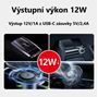 Obrázek z Redukce s měničem napětí USB-C/CL zásuvka (autozapalovač) - 5V/12V, 1A 