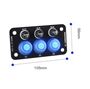 Obrázek z Panel s 3x spínači + 3x pojistky, 12/24V 