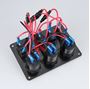 Obrázek z Panel s 5x spínači + 2x USB/Voltmetr a CL zásuvka, 12/24V 