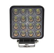 Obrázek LED světlo hranaté, bílé/oranžové, 16x3W/16x1W, 117x117mm, ECE R10