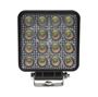 Obrázek z LED světlo hranaté, bílé/oranžové, 16x3W/16x1W, 117x117mm, ECE R10 